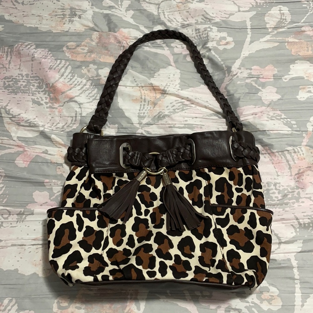 Michael Kors animal print shoulder bag